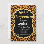 Leopard für Tiere bis zur Perfektion Einladung (Vorderseite)