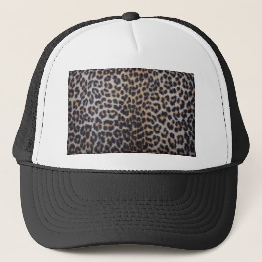 Leopard Fur Truckerkappe (Vorderseite)