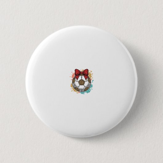 Leopard Fußball Bow Vintage Gravur Shirt Design_ Button (Vorderseite)
