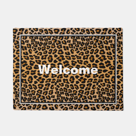 Leopard Fußmatte (Vorderseite)