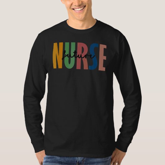 Leopard Future Nursing Student School T-Shirt (Vorderseite)