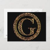 Leopard G Postkarte (Vorne/Hinten)