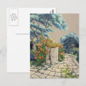 Leopard-Garten Postkarte (Vorne/Hinten)