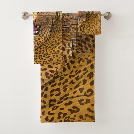Leopard-Gebiet 1 Badhandtuch Set (Insitu)