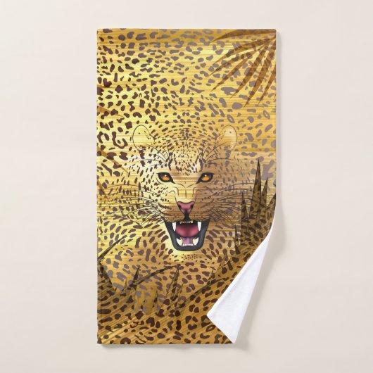 Leopard-Gebiet 1 Badhandtuch Set (Handtuch)