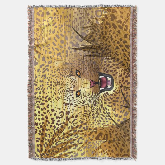 Leopard-Gebiet 1 Decke (Vorderseite Vertikal)