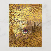 Leopard-Gebiet 1 Feiertagspostkarte (Vorderseite)