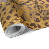 Leopard-Gebiet 1 Geschenkpapier (Rolleneckpunkt)