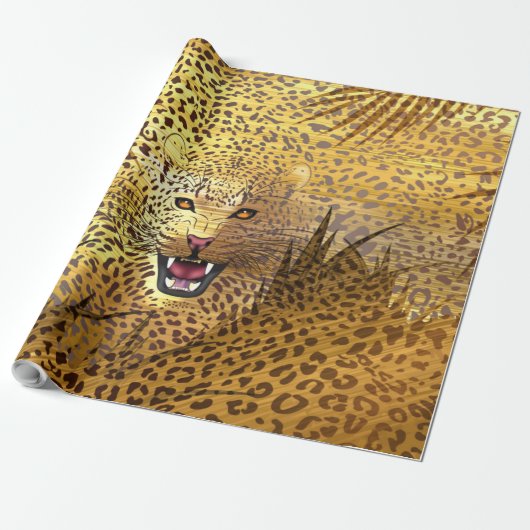 Leopard-Gebiet 1 Geschenkpapier (Ungerollt)