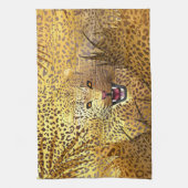 Leopard-Gebiet 1 Geschirrtuch (Vertikal)