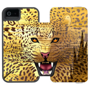 Leopard-Gebiet 1 Incipio Watson™ iPhone 5 Geldbörsen Hülle