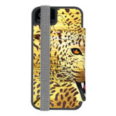 Leopard-Gebiet 1 Incipio iPhone Geldbeutel-Hülle (Folio Rückseite)