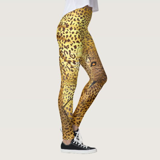 Leopard-Gebiet 1 Leggings (Rechts)