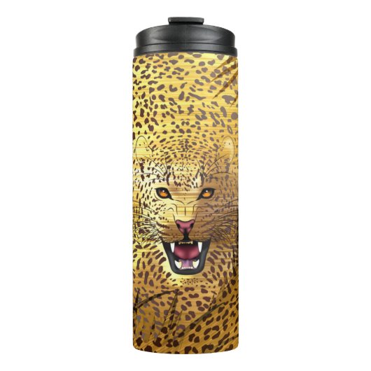 Leopard-Gebiet 1 Thermosbecher (Vorderseite)
