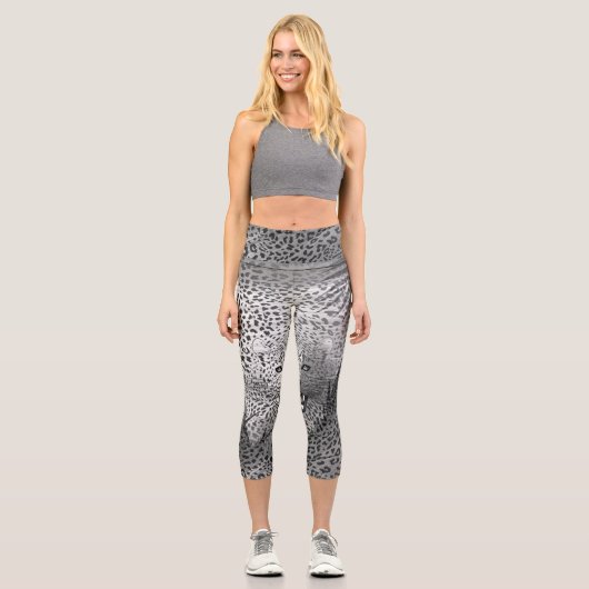 Leopard-Gebiet 2 Capri Leggings (Vorderseite)