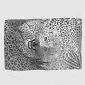 Leopard-Gebiet 2 Golfhandtuch (Horizontal)