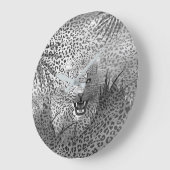 Leopard-Gebiet 2 Große Wanduhr (Winkel)