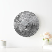 Leopard-Gebiet 2 Große Wanduhr (Zuhause)