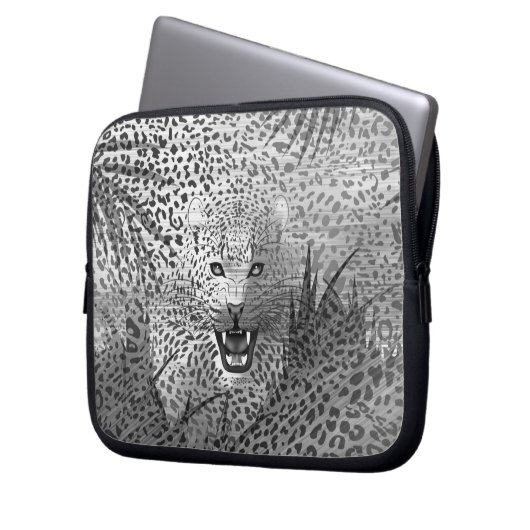 Leopard-Gebiet 2 Laptopschutzhülle (Vorderseite Links)