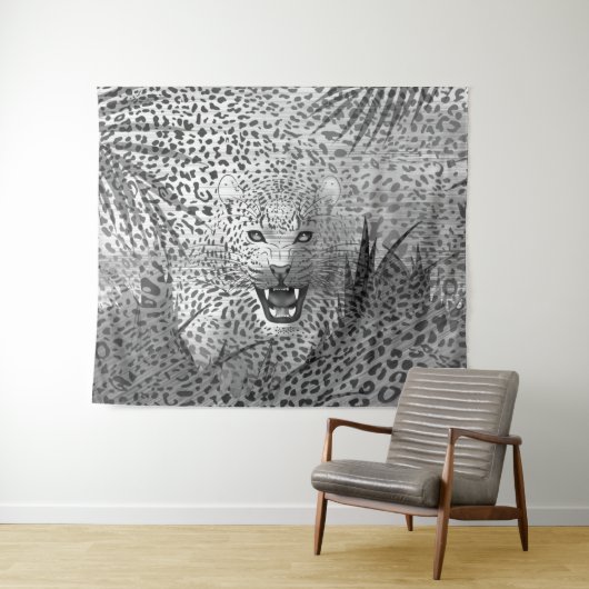 Leopard-Gebiet 2 Wandteppich (Beispiel (Horizontal))