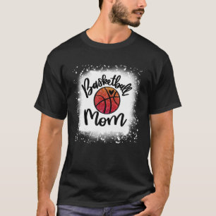 Leopard gebleicht Basketball Mama Game Day Geschen T-Shirt