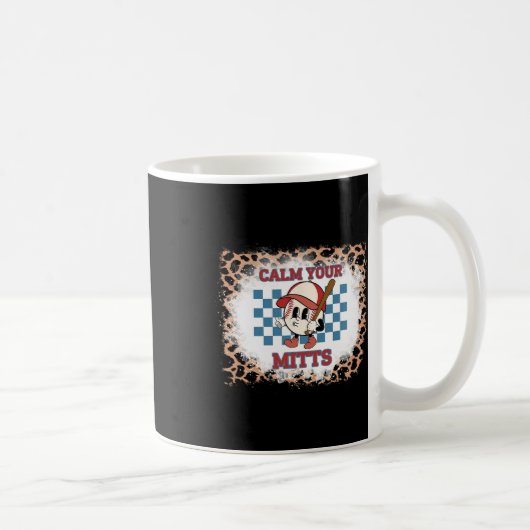 Leopard gebleicht Calm Your Mitts Shirt  Kaffeetasse (Rechts)