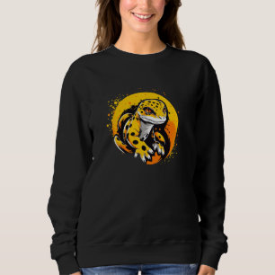 Leopard Gecko 80er Pop Art Lizard Reptile Sweatshirt