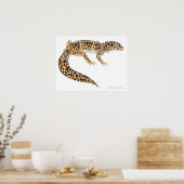 Leopard Gecko Art Print Poster (Küche)