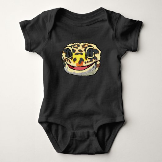 Leopard Gecko Baby Strampler (Vorderseite)