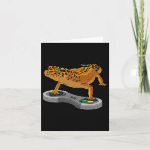 Leopard Gecko Barteter Drache gibt Kindern Coole G Karte