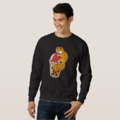 Leopard Gecko Drinking Boba Bubble Tee (Vorne ganz)