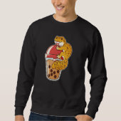 Leopard Gecko Drinking Boba Bubble Tee (Vorderseite)
