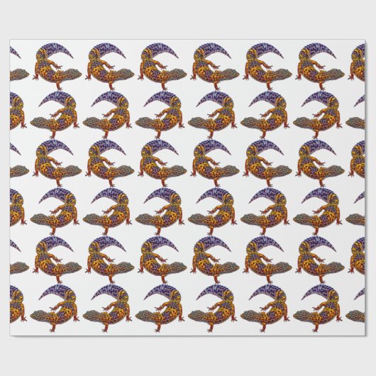 Leopard Gecko, Eublepharis Macularius Geschenkpapier (Flach)