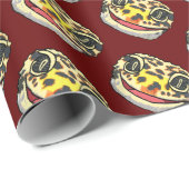 Leopard Gecko Face Geschenkpapier (Rolleneckpunkt)