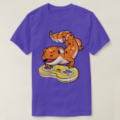 Leopard Gecko Gamer T-Shirt (Design vorne)