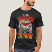 Leopard Gecko & Gaming Lizard Video Game Reptile G T-Shirt (Vorderseite)