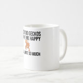 Leopard Gecko Geschenke| Geckodad Leopard Gecko Lo Kaffeetasse (VorderseiteRechts)