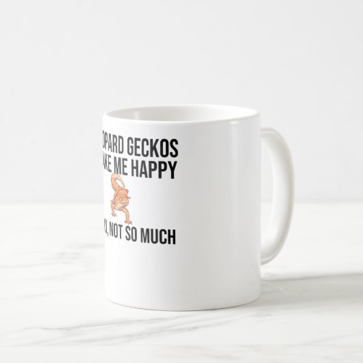 Leopard Gecko Geschenke| Geckodad Leopard Gecko Lo Kaffeetasse (VorderseiteRechts)