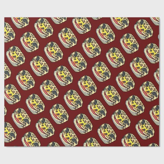 Leopard Gecko Geschenkpapier (Flach)