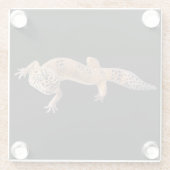Leopard Gecko Glasuntersetzer (Rückseite)