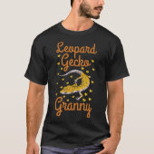 Leopard Gecko Granny Reptile Lizard Pferderennen w T-Shirt (Vorderseite)