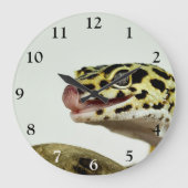 Leopard Gecko Großuhr Große Wanduhr (Vorderseite)