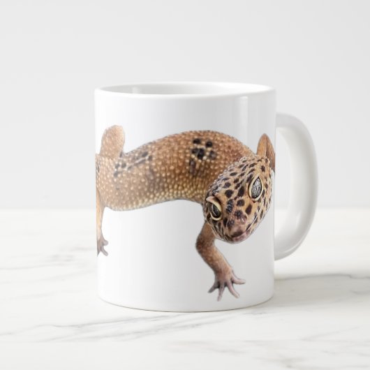 Leopard Gecko Jumbo-Tasse (Vorderseite Rechts)