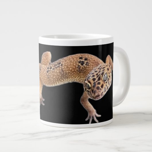 Leopard Gecko Jumbo-Tasse (Vorderseite Rechts)