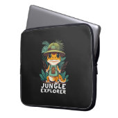 Leopard Gecko Jungle Explorer: Enthüllt die Wildni Laptopschutzhülle (Vorderseite Links)