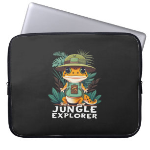 Leopard Gecko Jungle Explorer: Enthüllt die Wildni Laptopschutzhülle