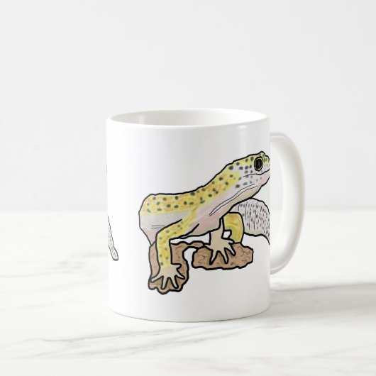 Leopard Gecko Kaffeetasse (VorderseiteRechts)