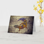 Leopard Gecko Karte (Gelbe Blume)