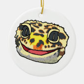 Leopard Gecko Keramik Ornament (Vorne)