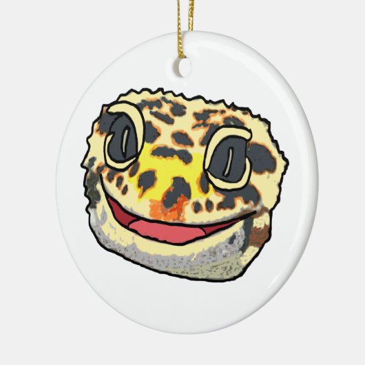 Leopard Gecko Keramik Ornament (Links)
